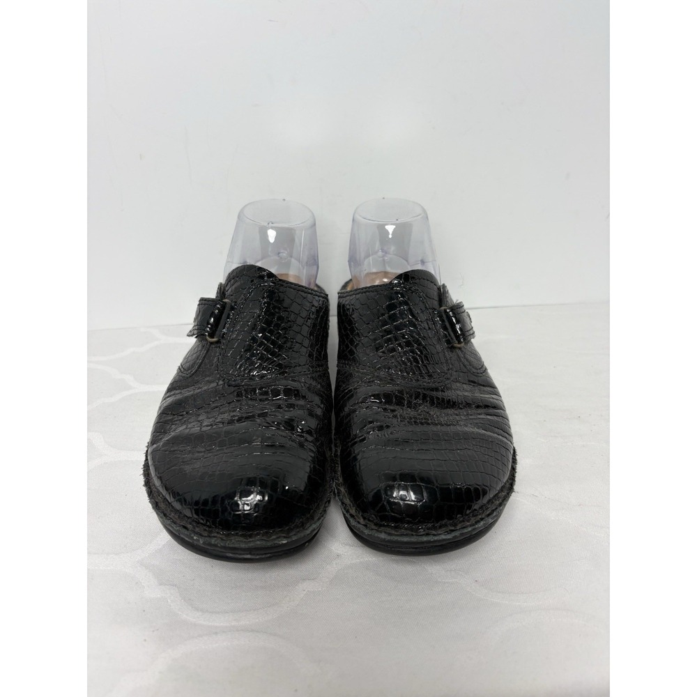 Finn Comfort Santa Fe Shoes Women Eu 41 - US Size 10 Black Leather Comfort Clogs - Picture 6 of 11
